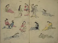 Picture 8 of 21 from How to Draw Figures Simply (Jinbutsu ryakugashiki) (1812), leaf 14