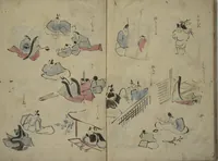 Picture 15 of 21 from How to Draw Figures Simply (Jinbutsu ryakugashiki) (1812), leaf 25