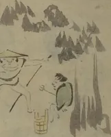 An illustration from How to Draw Figures Simply (Jinbutsu ryakugashiki) (1812)