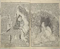 An illustration from Tale of Eight Dogs (Hakkenden) : [volume 1] (1853)