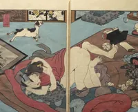 Picture 7 of 13 from A Bedside Guide to the Colors of Love in Spring (Shunshoku neya no shiori) : [volume 3] (1850), leaf 11