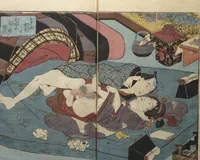 Picture 3 of 13 from A Bedside Guide to the Colors of Love in Spring (Shunshoku neya no shiori) : [volume 3] (1850), leaf 4