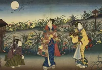 An illustration from Sono sugata yukari no utsushie (1852)