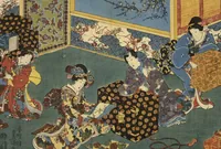 An illustration from Sono sugata yukari no utsushie (1852)