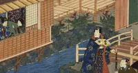 An illustration from Sono sugata yukari no utsushie (1852)