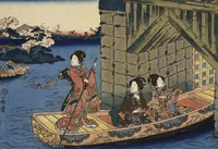 An illustration from Sono sugata yukari no utsushie (1852)