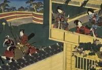 An illustration from Sono sugata yukari no utsushie (1852)