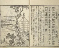 An illustration from Illustrated “Anthology of Tang-Dynasty Poems” in Five-Syllable Lines (Tōshisen ehon gogon ritsu hairitsu) (1833)