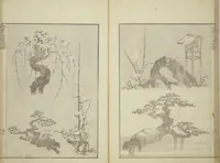 An illustration from Transmitting the Spirit, Revealing the Form of Things, Volume 1 to 15 of Hokusai Sketchbooks (Denshin kaishu: Hokusai manga, shohen - jugohen) (1848)