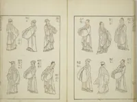 An illustration from Transmitting the Spirit, Revealing the Form of Things, Volume 1 to 15 of Hokusai Sketchbooks (Denshin kaishu: Hokusai manga, shohen - jugohen) (1848)