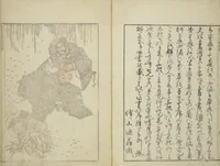An illustration from Transmitting the Spirit, Revealing the Form of Things, Volume 1 to 15 of Hokusai Sketchbooks (Denshin kaishu: Hokusai manga, shohen - jugohen) (1848)