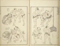 An illustration from Transmitting the Spirit, Revealing the Form of Things, Volume 1 to 15 of Hokusai Sketchbooks (Denshin kaishu: Hokusai manga, shohen - jugohen) (1848)