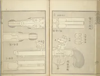 An illustration from Transmitting the Spirit, Revealing the Form of Things, Volume 1 to 15 of Hokusai Sketchbooks (Denshin kaishu: Hokusai manga, shohen - jugohen) (1848)