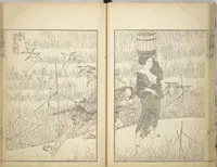 An illustration from Transmitting the Spirit, Revealing the Form of Things, Volume 1 to 15 of Hokusai Sketchbooks (Denshin kaishu: Hokusai manga, shohen - jugohen) (1848)
