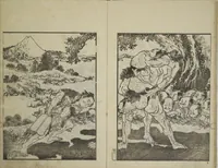 An illustration from Picture Album Transmitting the Spirit: The Hokusai Drawing Style (Denshin gafu Hokusai gashiki) (1819)