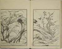 An illustration from Picture Album Transmitting the Spirit: The Hokusai Drawing Style (Denshin gafu Hokusai gashiki) (1819)