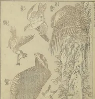 Picture 17 of 20 from Transmitting the Spirit, Revealing the Form of Things, Volume 1 to 15 of Hokusai Sketchbooks (Denshin kaishu: Hokusai manga, shohen - jugohen) (1848), leaf 28
