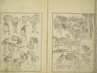 Picture 5 of 20 from Transmitting the Spirit, Revealing the Form of Things, Volume 1 to 15 of Hokusai Sketchbooks (Denshin kaishu: Hokusai manga, shohen - jugohen) (1848), leaf 7
