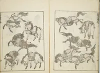An illustration from Transmitting the Spirit, Revealing the Form of Things, Volume 6 of Hokusai Sketchbooks (Denshin kaishu: Hokusai manga, gohen)