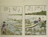 Picture 2 of 12 from Sites of the Eastern Capital at a Glance (Tōto shōkei ichiran), facsimile version by the Museum of Fine Arts Boston, leaf 4