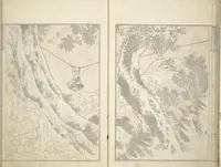 An illustration from Transmitting the Spirit, Revealing the Form of Things, Volume 1 to 15 of Hokusai Sketchbooks (Denshin kaishu: Hokusai manga, shohen - jugohen) (1848)