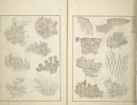 An illustration from Transmitting the Spirit, Revealing the Form of Things, Volume 1 to 15 of Hokusai Sketchbooks (Denshin kaishu: Hokusai manga, shohen - jugohen) (1848)