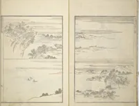 An illustration from Transmitting the Spirit, Revealing the Form of Things, Volume 1 to 15 of Hokusai Sketchbooks (Denshin kaishu: Hokusai manga, shohen - jugohen) (1848)