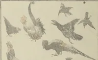 An illustration from Transmitting the Spirit, Revealing the Form of Things, Volume 1 to 15 of Hokusai Sketchbooks (Denshin kaishu: Hokusai manga, shohen - jugohen) (1848)
