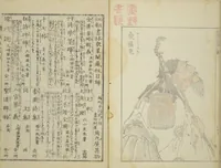 An illustration from Transmitting the Spirit, Revealing the Form of Things, Volume 1 to 15 of Hokusai Sketchbooks (Denshin kaishu: Hokusai manga, shohen - jugohen) (1848)