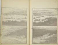 An illustration from Transmitting the Spirit, Revealing the Form of Things, Volume 1 to 15 of Hokusai Sketchbooks (Denshin kaishu: Hokusai manga, shohen - jugohen) (1848)