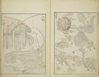 Picture 6 of 23 from Transmitting the Spirit, Revealing the Form of Things, Volume 1 to 15 of Hokusai Sketchbooks (Denshin kaishu: Hokusai manga, shohen - jugohen) (1848), leaf 9