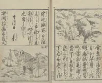 An illustration from Illustrated Book of Domestic Manners (Ehon teikin ōrai 絵本庭訓往来) : [volume 3] (1828)