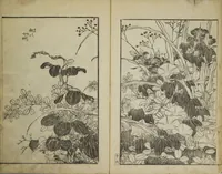 An illustration from Various Pictures by Hokusai (Hokusai soga) (1820)