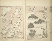 An illustration from Transmitting the Spirit, Revealing the Form of Things, Volume 1 to 15 of Hokusai Sketchbooks (Denshin kaishu: Hokusai manga, shohen - jugohen) (1848)