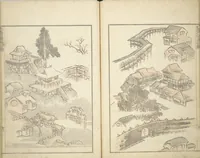 An illustration from Transmitting the Spirit, Revealing the Form of Things, Volume 1 to 15 of Hokusai Sketchbooks (Denshin kaishu: Hokusai manga, shohen - jugohen) (1848)