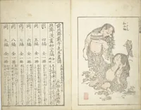 An illustration from Transmitting the Spirit, Revealing the Form of Things, Volume 1 to 15 of Hokusai Sketchbooks (Denshin kaishu: Hokusai manga, shohen - jugohen) (1848)
