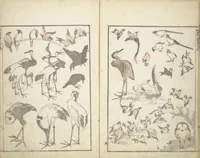 An illustration from Transmitting the Spirit, Revealing the Form of Things, Volume 1 to 15 of Hokusai Sketchbooks (Denshin kaishu: Hokusai manga, shohen - jugohen) (1848)