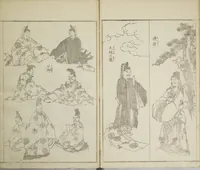 An illustration from Picture Album Transmitting the Spirit: The Hokusai Drawing Style (Denshin gafu Hokusai gashiki) (1819)