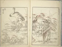 An illustration from Transmitting the Spirit, Revealing the Form of Things, Volume 1 to 15 of Hokusai Sketchbooks (Denshin kaishu: Hokusai manga, shohen - jugohen) (1848)