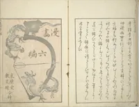 An illustration from Transmitting the Spirit, Revealing the Form of Things, Volume 1 to 15 of Hokusai Sketchbooks (Denshin kaishu: Hokusai manga, shohen - jugohen) (1848)
