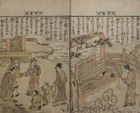 An illustration from Twenty-four Instances of Filial Piety (Ehon nijūshi kō 絵本廿四孝) (1774)