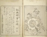 An illustration from Transmitting the Spirit, Revealing the Form of Things, Volume 1 to 15 of Hokusai Sketchbooks (Denshin kaishu: Hokusai manga, shohen - jugohen) (1848)