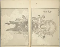 An illustration from Transmitting the Spirit, Revealing the Form of Things, Volume 1 to 15 of Hokusai Sketchbooks (Denshin kaishu: Hokusai manga, shohen - jugohen) (1848)