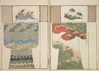 An illustration from Moyō hinagata miyako no nishiki / [henshū Yamanaka Kichirobē] : [volume 3] (1886)