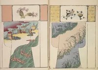 An illustration from Moyō hinagata miyako no nishiki / [henshū Yamanaka Kichirobē] : [volume 3] (1886)