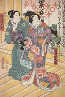 An illustration from Azuma nishikie (1860)