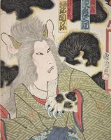 An illustration from Azuma nishikie (1860)
