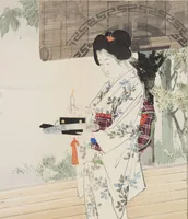 Picture 4 of 9 from Kyōiku imayō bijin fūzoku zen (1898), leaf 9