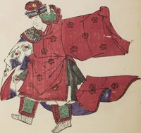 Picture 9 of 34 from Illustrations on Bugaku (Bugakuzu) (1828), leaf 10