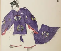 An illustration from Illustrations on Bugaku (Bugakuzu) (1828)